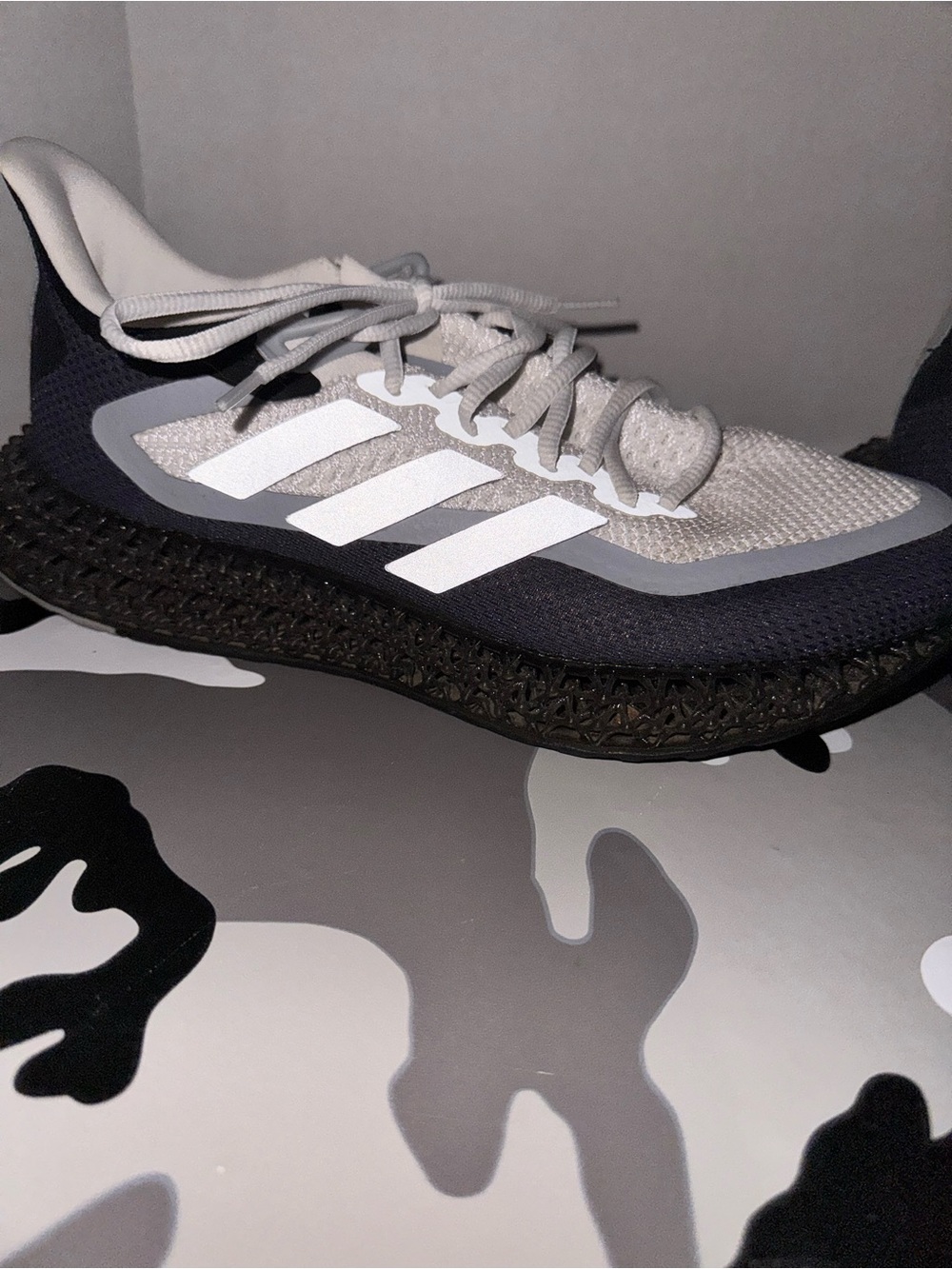 adidas Men's Gray, Black & White Performance Sneakers legit